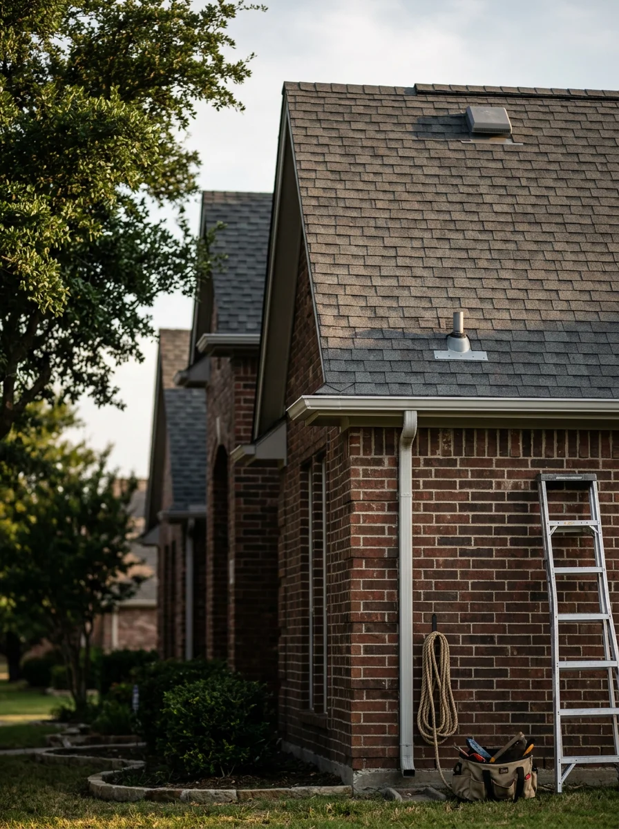 Professional crew working on a home exterior in Anna, TX.